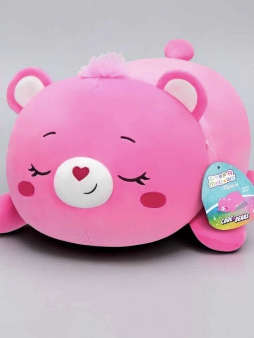 Care Bears Cheer Bear Sleep-A-Mallows 18" Plush Pillow NWT
